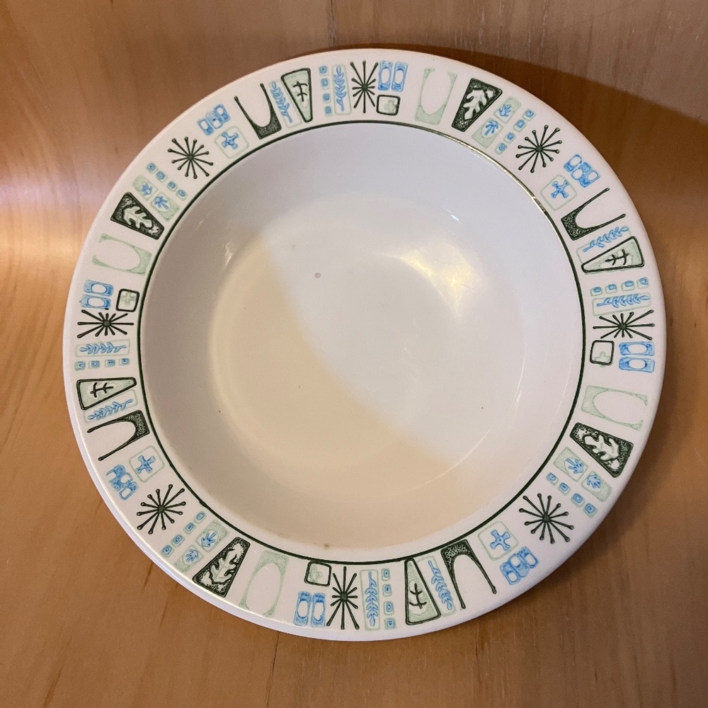 MCM Taylor Smith Taylorstone 7 3/4” Cathay Soup Cereal Bowl Atomic Starburst
